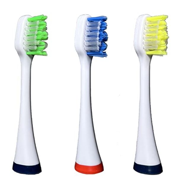 Replacement Heads fit for Smile Bright Store Platinum Sonic Electric Toothbrush, Soft Bristles Replacement Brush Heads (3 Pack)