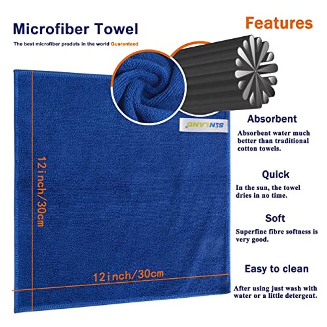 SINLAND Microfiber Dish Cloth for Washing Dishes Dish Rags Best