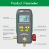 Digital Manifold Refrigeration Gauge Meter A/c Hvac System Vacuum Pressure Temp