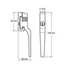 Yale Locks P115C Lockable Window Handle Chrome Finish