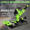 Disc grinder bracket is suitable for 45° adjustable disc grinder; DIY metal processing cast iron base easy cutting rebar aluminum fixed bracket hand sharpener angle mill fixed universal bracket