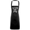 Flox Creative Full Length Black Apron Crazy Gin Lady