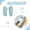 2Pcs Multi-Function Bottle & Jar Opener Set - Arthritis Aid Tool for Weak Hands Non-Slip Grip for Ring Pull Cans, Plastic Caps & Jar Lids | Ergonomic Blue Kitchen Gadgets