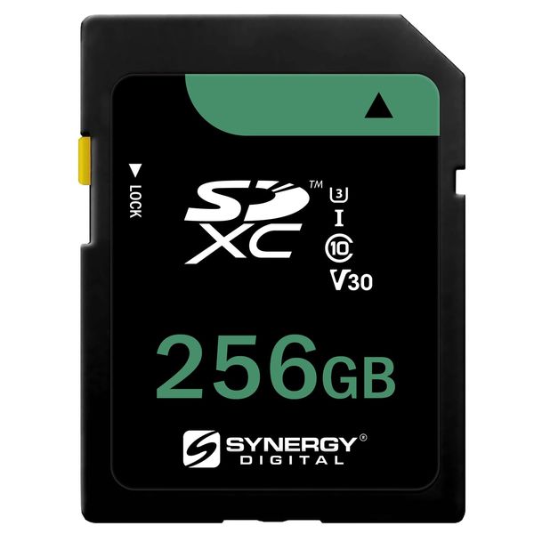 Synergy Digital 256GB, SDXC UHS-I Camera Memory Card, Compatible with OM System Tough TG-7 Digital Camera - Class 10, U3, 100MB/s, 300 Series