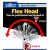 LABEAR - Flat End Flex Head EDC Ratchet Wrench Set - Screwdriver Accessory Compatible with Multitools' Flat Bit Adapters