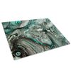 Green Marble Teal Glass Placemat Kitchen Table Mat Worktop Saver Protector