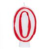 Red & White Party Candle 0
