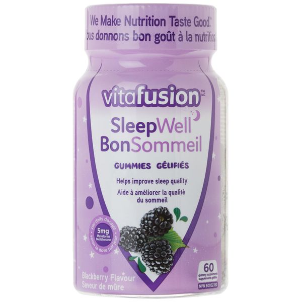 Vitafusion Sleep Well for Adults Sugar Free White Tea with Passion Fruit - 60 Gummies