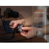 Fenix E03R v2.0 500 Lumen Rechargeable Keychain Flashlight with Red LED (Blue)