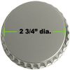 50 Super Jumbo Chrome Bottle Caps Large Extra Big Silver XXL