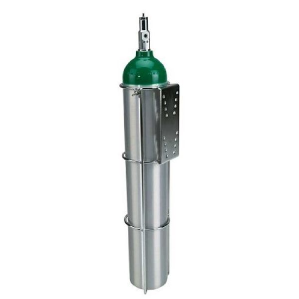 Oxygen Tank Holder for Flat Surface Mounting E Size Cylinder - Tank NOT Included