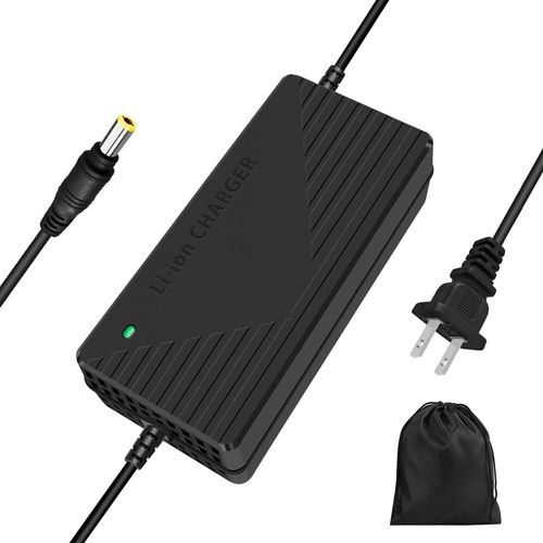 58.8V 3A / 5A Super Fast Charger for 52V Lithium Battery,No Adapter,2 Types of Plugs to Choose from,More Secure.Compatible with Most Plugs. with Cooling System (DC5.5x2.1mm plug-5A)