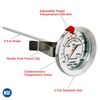 Escali AHC1 NSF Certified Candy/Deep Fry/Confection Thermometer with Extra Dial, 5.5" Probe, Silver