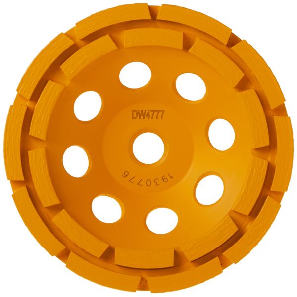 DEWALT Concrete Grinding Wheel, Double Row, Diamond Cup, 5-Inch (DW4777)