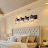 Modern 4-Lights Crystal Wall Sconces Bathroom Vanity Wall Lamp Over Mirror