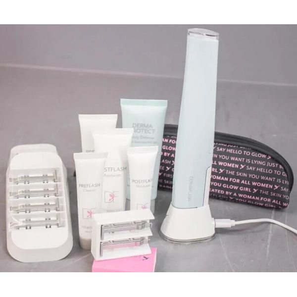 DERMAFLASH ONE Device , Exfoliating and Peach Fuzz Hair Removal System