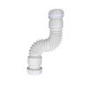 PlumbEZ Multi-fit Flexible Drain Pipe - 1.1/4 Inch, 32mm Flexible Shower Waste Compression Fitting