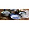 Mino Pottery Field Bread Plate (Leaf Dot)