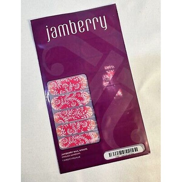 New Jamberry Nail Wraps A461 Carmen Ombre Pink Full Sheet Home Manicure Set