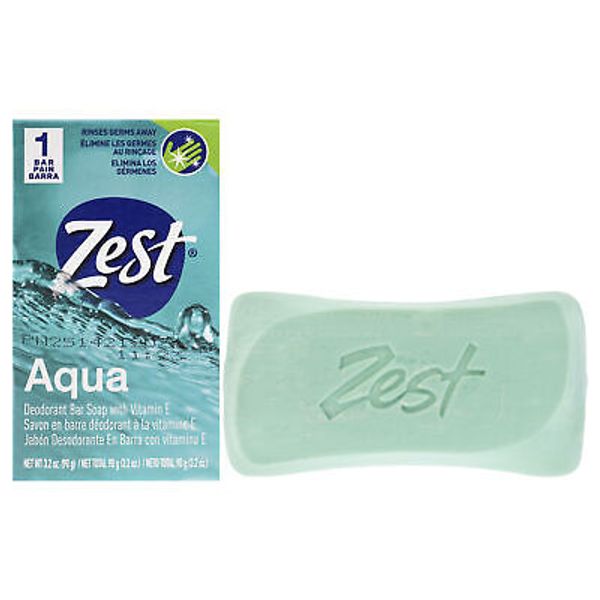 Zest Women Deodorant Bar Soap - Aqua 3.2 oz Bar Soap