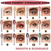 Metfdlaig Cream Eyeshadow Stick, Dark Brown, 09#
