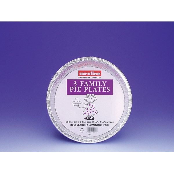 FOIL 10" PIE PLATE PKT 3