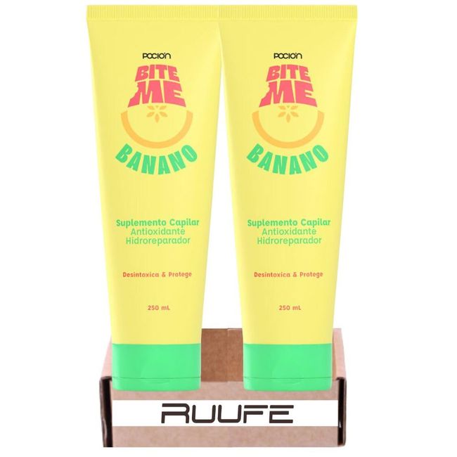 RUUFE Hair Mask La pocion (2 pack) La pocion bit me suplemento capilar de banano Mascarila de banano la pocion bit me