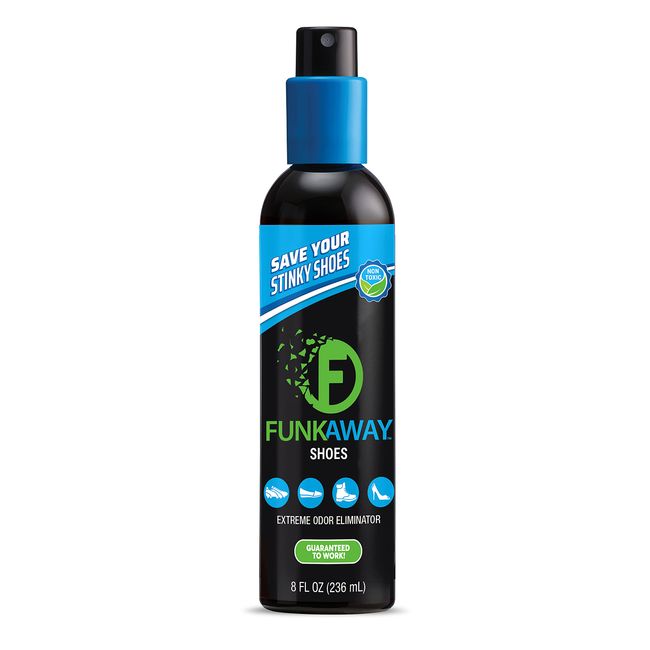 FunkAway Odor Eliminating Spray for Shoes, Clothes and Gear (8 Oz.)