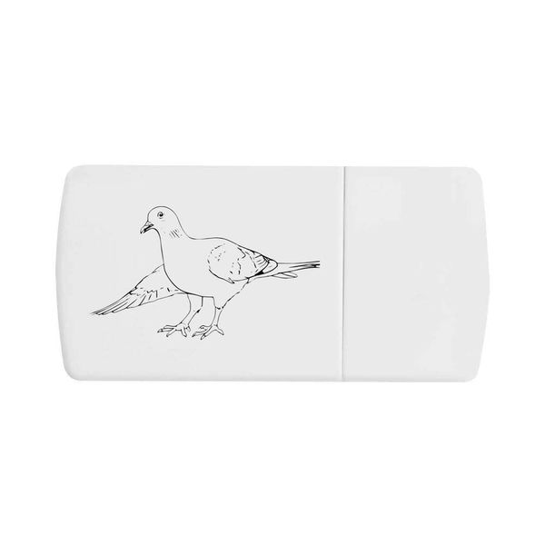 'Bowing Pigeon' Pill Box with Tablet Splitter (PI00029521)