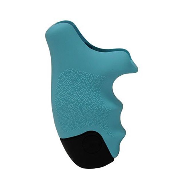 Hogue 60024 S&W J Frame Round Butt Grip, Centennial/Body Guard Rubber, Tamer Grip, Aqua