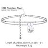 PROSTEEL Beads Chain Anklet for Women