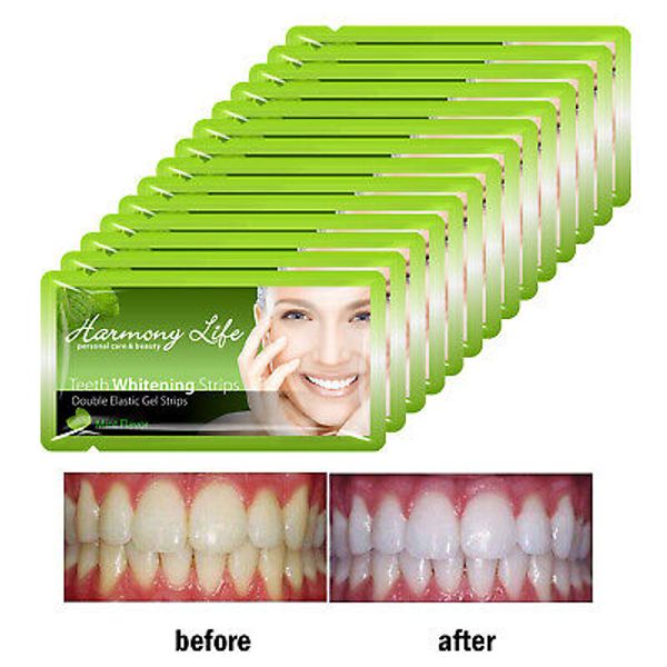 Harmony Life 28pc Teeth Whitening Strips 6% Hydrogen Peroxide Bleaching Strips