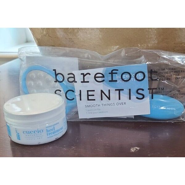 Barefoot Scientist 2 Sided Pedicure tool + Cuccio Heel Treatment - NEW & SEALED