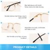 Firmoo Blue Light Blocking Glasses for Computer Use, Bronze Classic Round Eyeglasses Frames for Women/Men