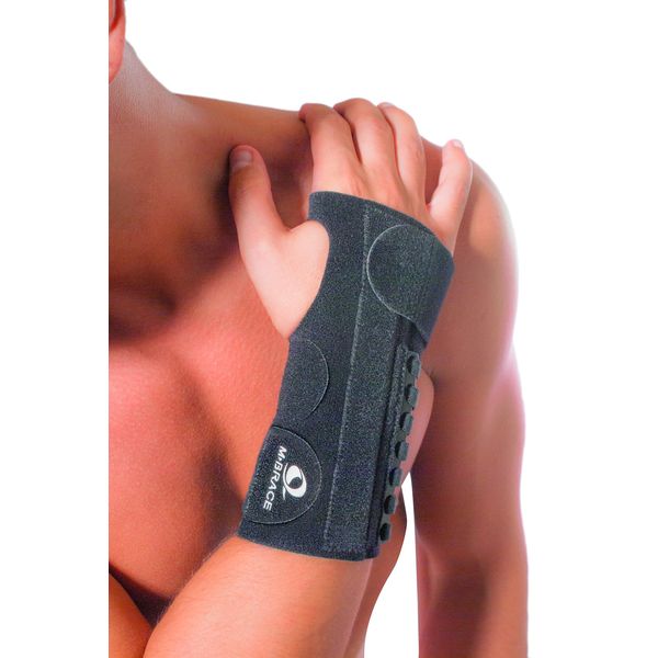 M-Brace AIR V-136RR Wrist Splint Right Regular, Black, Carpal Tunnel Relief Brace Mbrace Air, Wrist Wraps, Wrist Bands, Wrist Support, Wrist Splint Easily Adjustable for Perfect Tension, Breathable