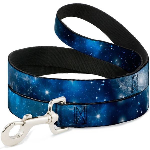 Dog Leash Galaxy Blues Blues 4 Feet Long 1.0 Inch Wide