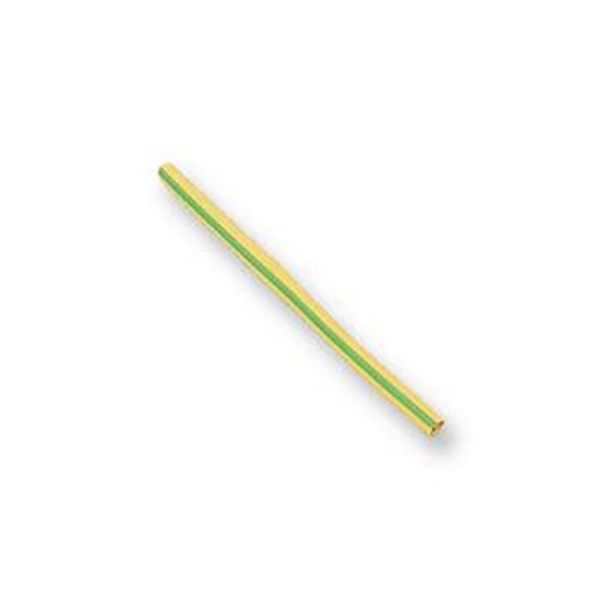 Cable-Core Heat Shrink Tubing 2:1 Ratio GREEN / YELLOW 3.2mm 5m