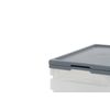 CleanPEAK Set of 2 Medium 5 Litre Plastic Stackable Storage Boxes With Lids