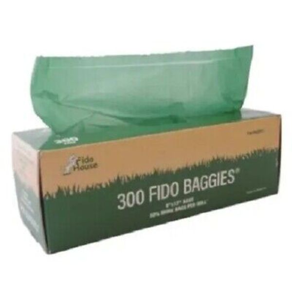 2x Fido Houe Fido Baggies Pet Waste Bags Station Bags (8" x 13") 300 Bags/Roll