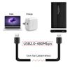 chenyang USB 2.0 Cable USB 2.0 Type A to Type A B Extension Data Flat Slim Cable for Printer Disk & Phone 13cm 3Pcs/Set