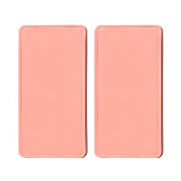 FITIS Premium Portable Yoga Mat 12mm 2pcs Graphene Mini Homet Pilates Balance Mat, Modern Pink