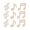 Samanter Music Notes Wooden Cutouts 9pcs