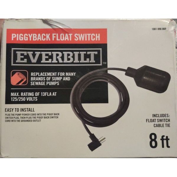 ​Everbilt EBFSWPB Piggy Back Float Switch for Sump and Sewage Pumps