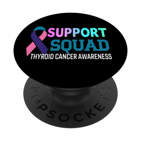 Band Support Squad Schilddrüsen-Krebs-Bewusstsein PopSockets mit austauschbarem PopGrip