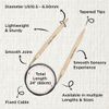 KnitPro Bamboo Fixed Circular Needles 24" (60cm) | 6.50mm