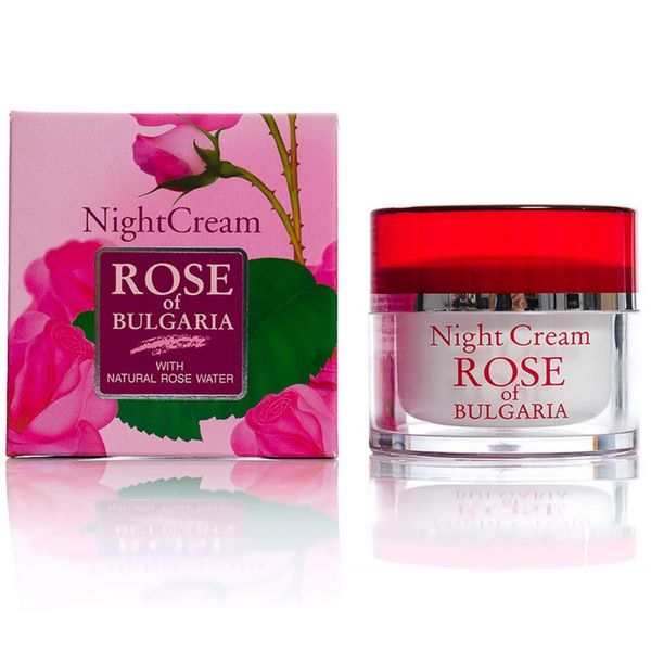 Night Cream Rose of Bulgaria with Natural Rose Water by Bio-Fresh