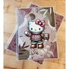 MATTE Fall Kitty Cat Hello Cover Set 4 use w/ Erin Condren A5Coil Planner*