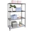 2PCS 4-Tier Metal Wire Shelf Rack Storage Shelving Unit Organizer for Kitchen 