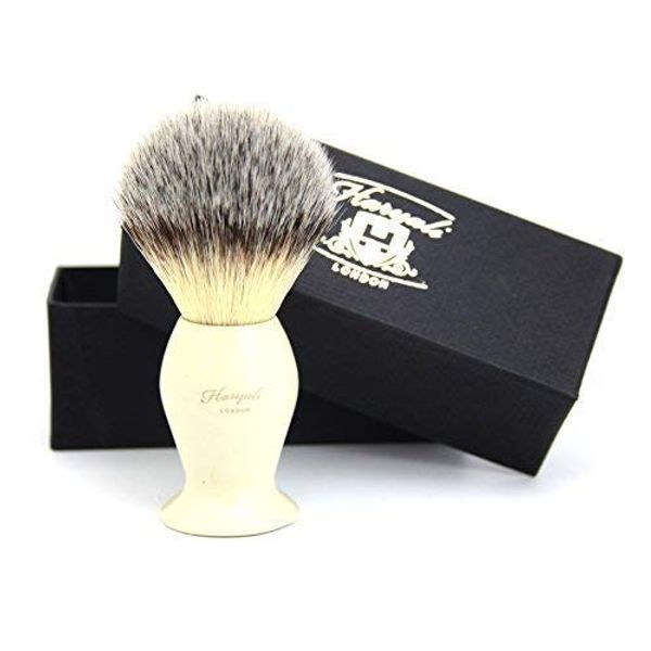 Synthetic Hair Shaving Brush with Ivory Colour Handle with Classical Box Presant