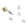 Clear Bullet Earring Backs